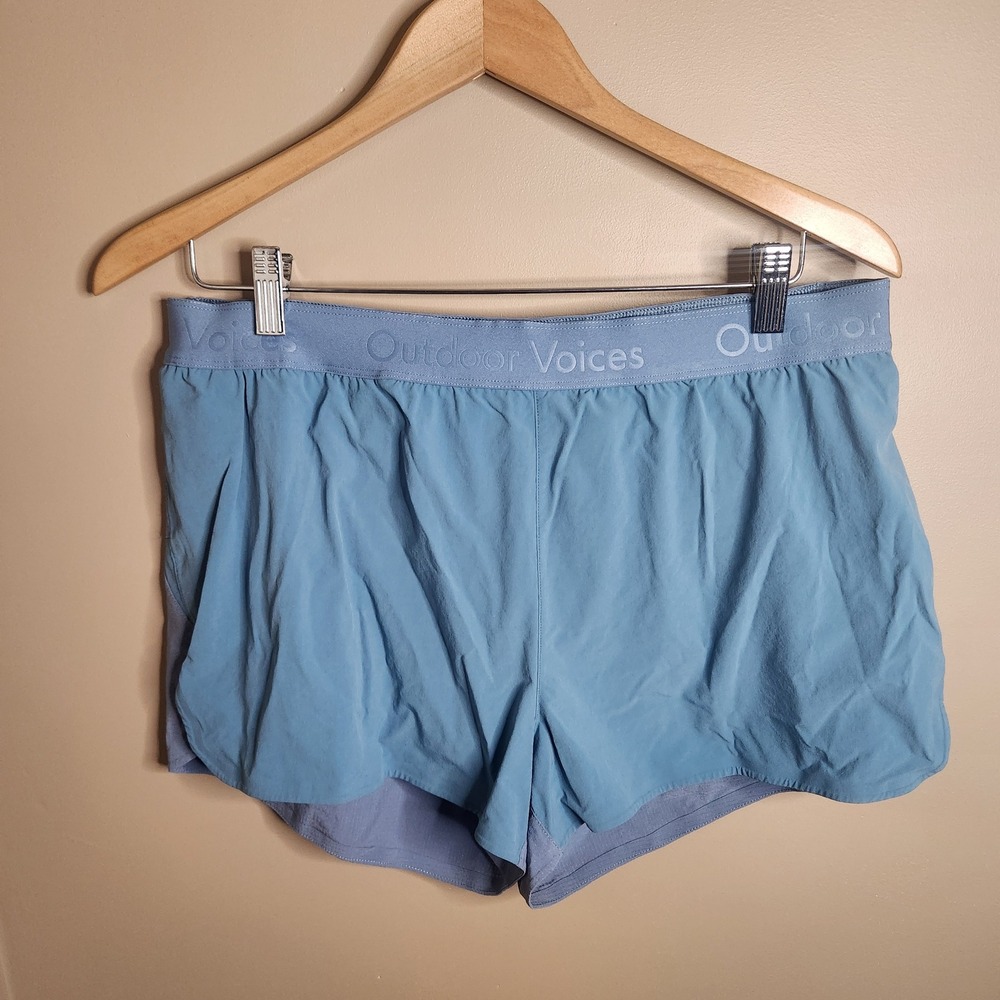Outdoor Voices 3" Relay Short in Sage. Size L